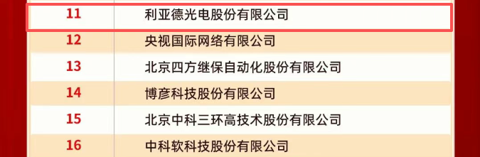 利亚德荣登2025北京企业百强系列榜单！创新驱动彰显首都企业担当