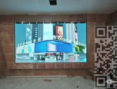 武汉江夏某单位6.2平方室内P2全彩显示屏案例（3.2米*1.76米）