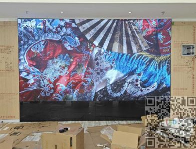 武汉某企业室内P1.25全彩8平方显示屏案例（3.84米*2.08米）