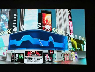 湖北美术馆室内P1.5全彩显示屏内嵌式案例（3.2米*1.76米）